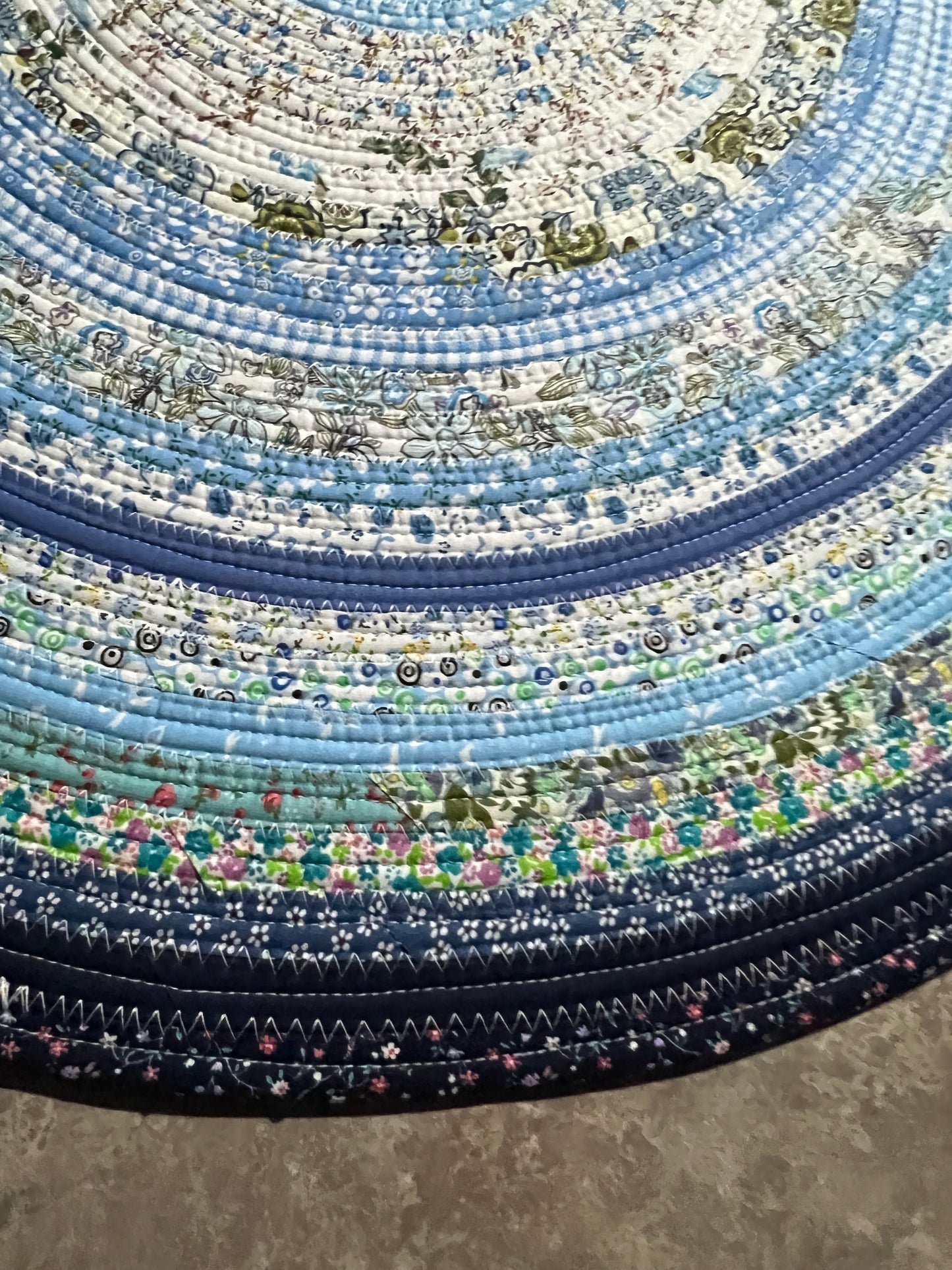 Jelly Roll Rug- Beautiful Blues