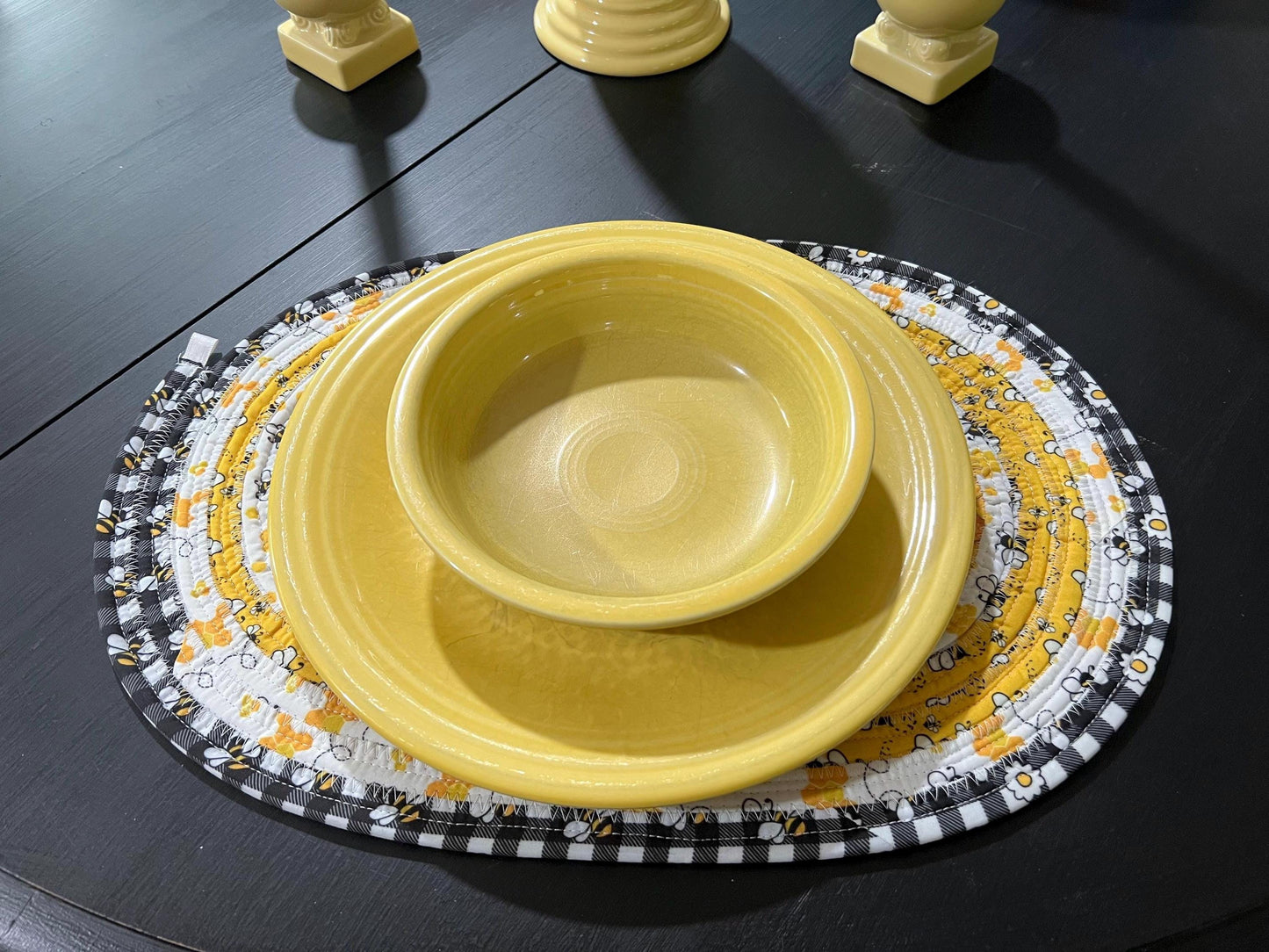 Jelly Roll placemats- Bee Happy