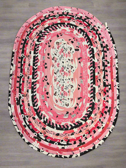 Jelly Roll Rug- Spooky Pink